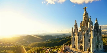 Spain Golf Cruise Vacation Package Barcelona Temple Sacred Heart of Jesus on Tibidabo  - PerryGolf + Azamara Cruises